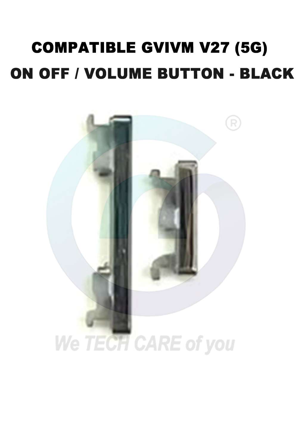 COMPATIBLE GVIVM V27 (5G) ON OFF / VOLUME BUTTON - BLACK