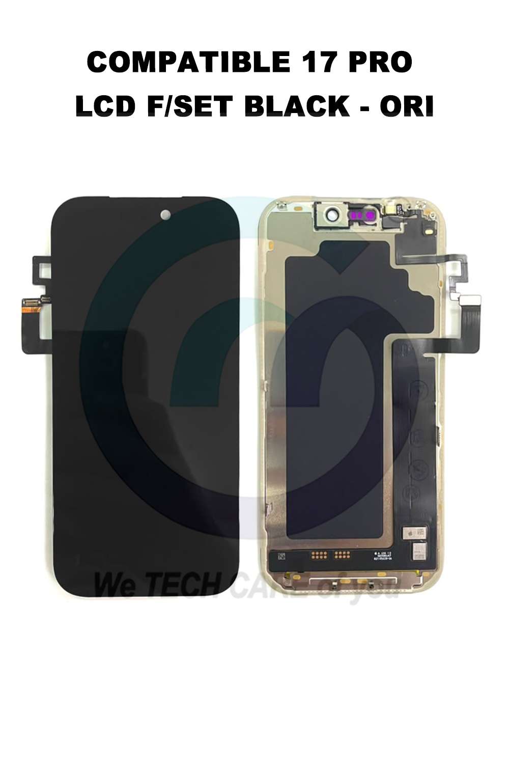 COMPATIBLE 17 PRO LCD F/SET BLACK - ORI