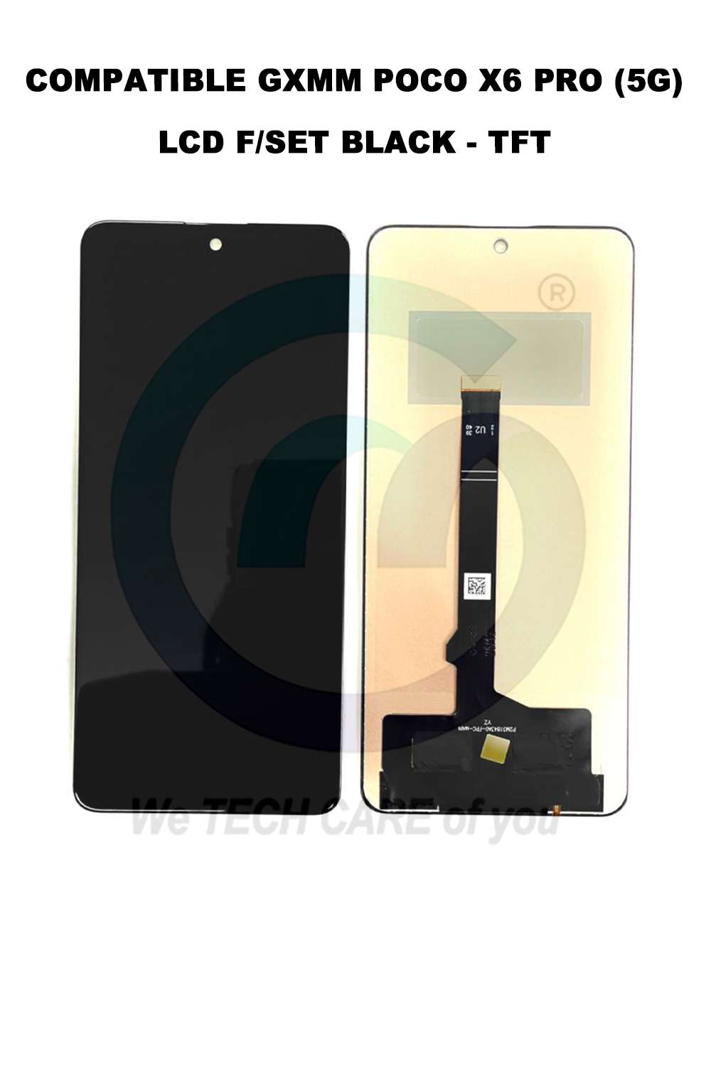 COMPATIBLE GXMM POCO X6 PRO (5G) LCD F/SET BLACK - TFT