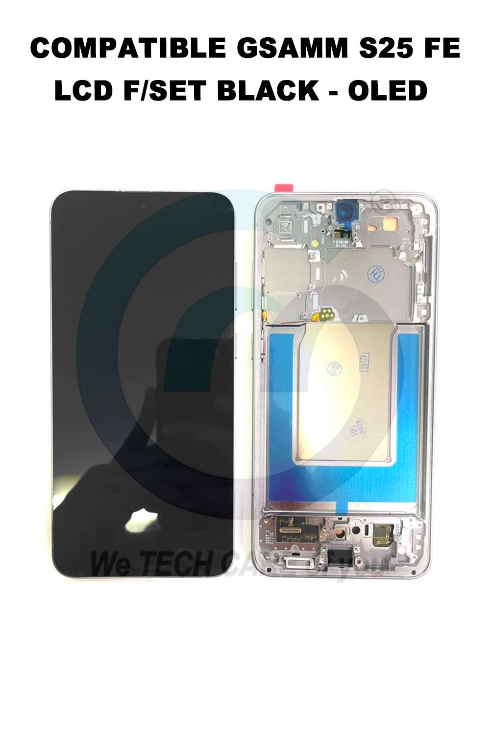 COMPATIBLE GSAMM S25 FE LCD F/SET BLACK - OLED